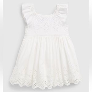 White eyelet dress